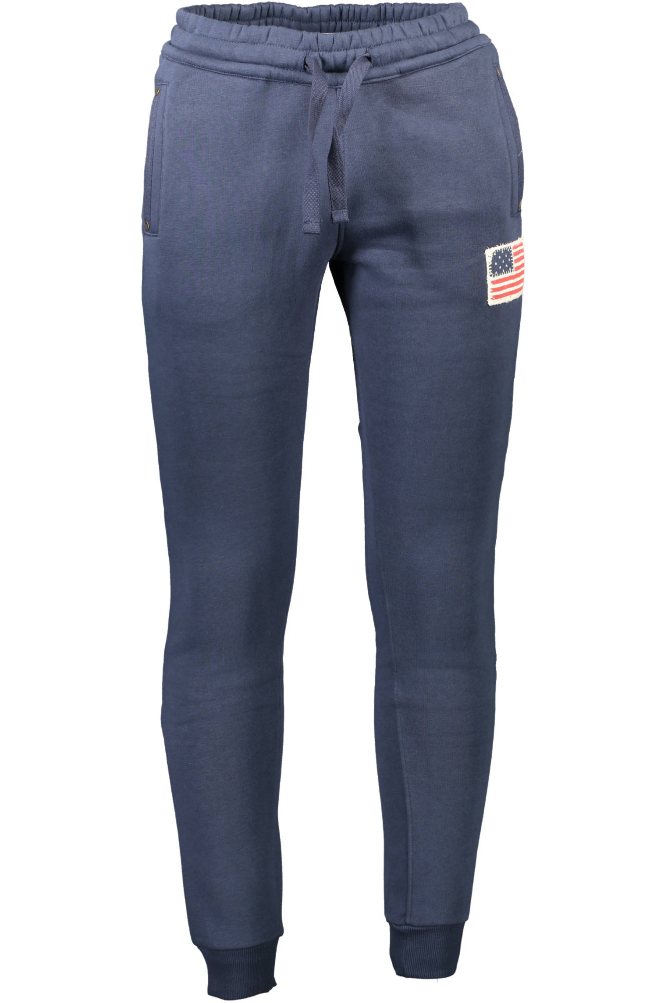 U.S. POLO Jogginghose Herren – Blaue Sporthose mit Logo-Applikation Blau