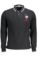 US POLO HERREN LANGARM POLO SCHWARZ