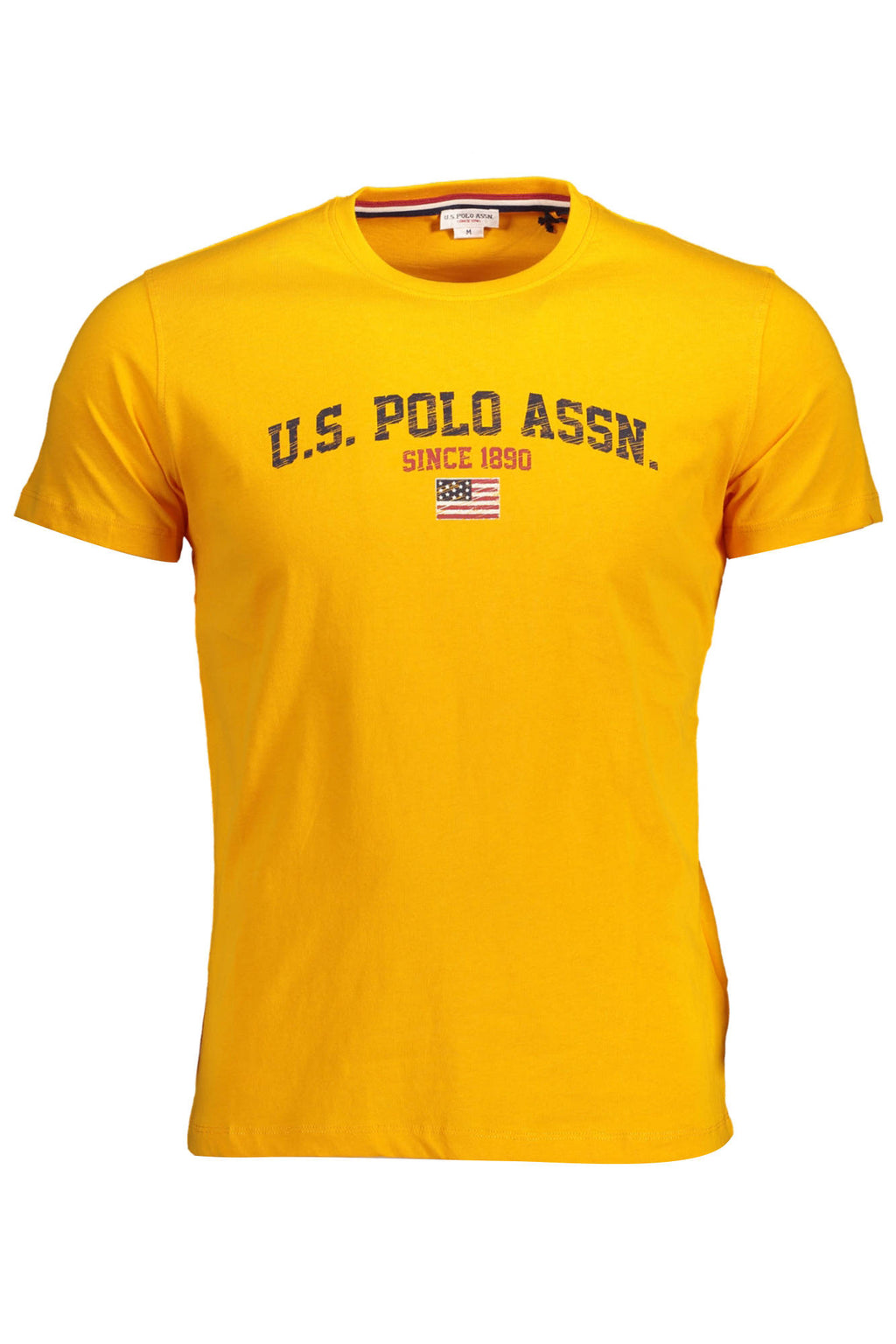 US POLO T-SHIRT KURZE ÄRMEL HERREN ORANGE