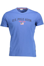 US POLO T-SHIRT KURZE ÄRMEL HERREN BLAU