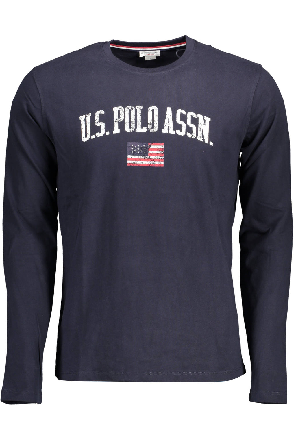 US POLO T-SHIRT LANGARM HERREN BLAU