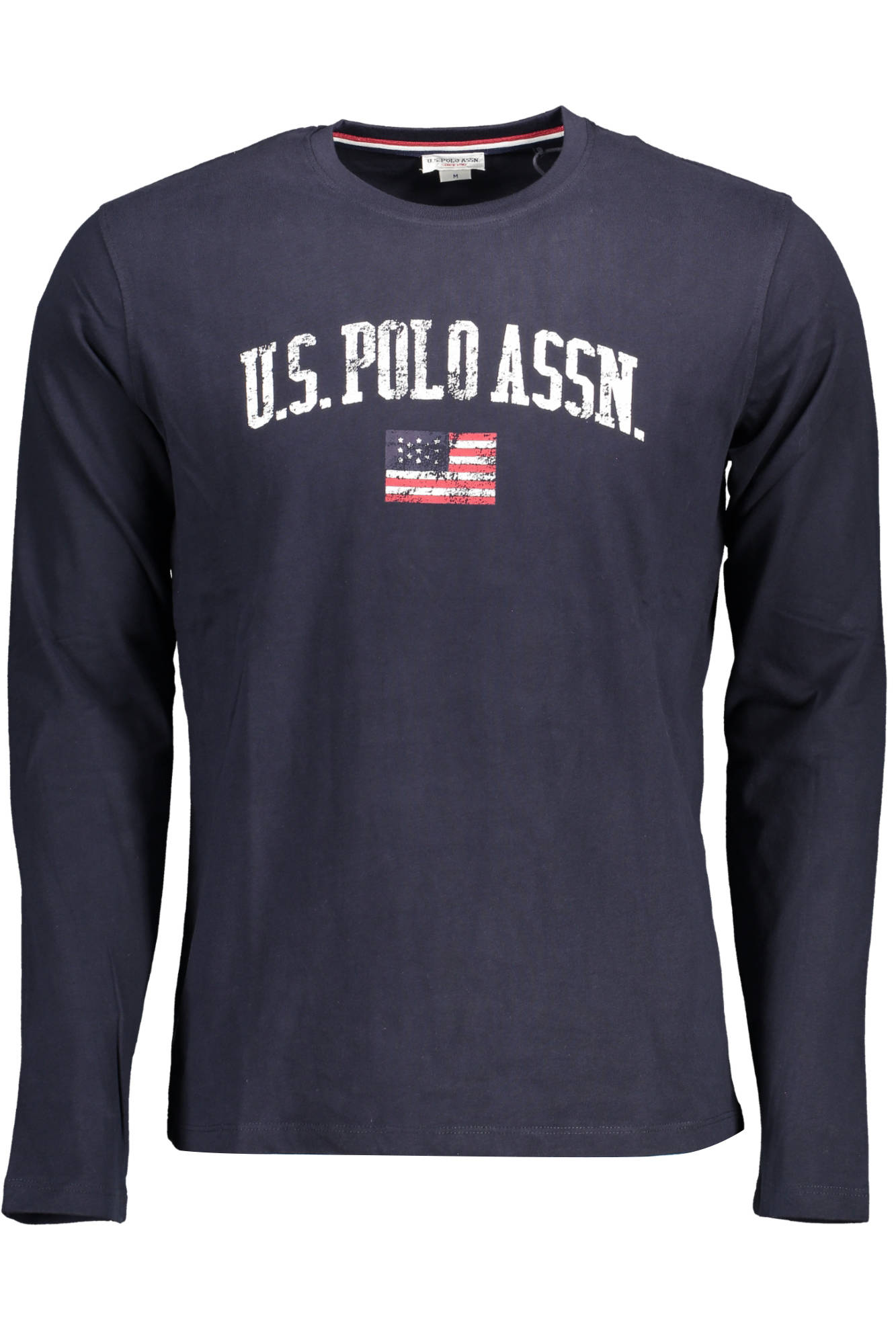 US POLO T-SHIRT LANGARM HERREN BLAU