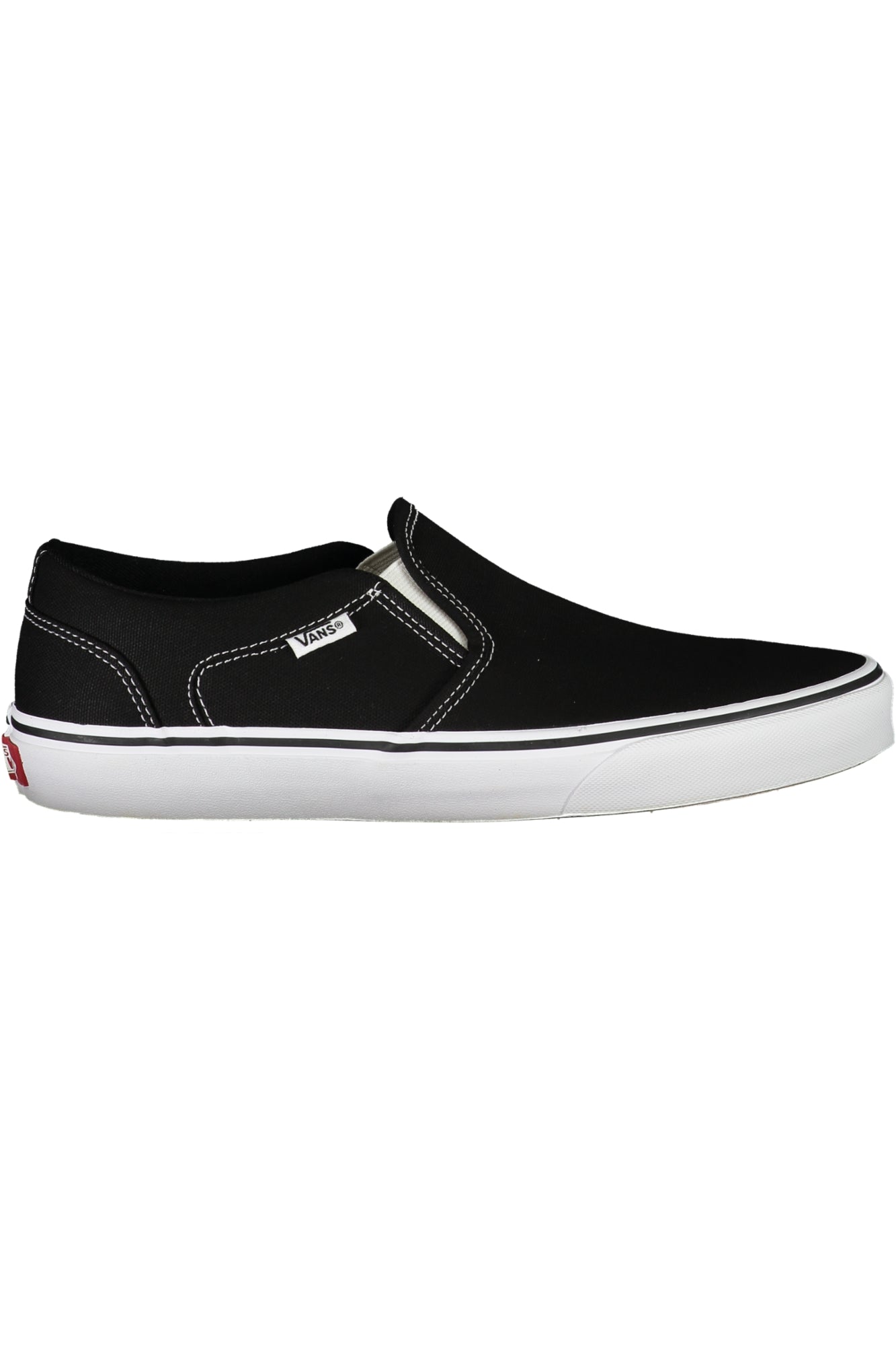 Vans Schwarze Herren-Sportschuhe – Klassische Sneaker mit Kontrastsohle | soulluna.de Schwarz Hauptbild