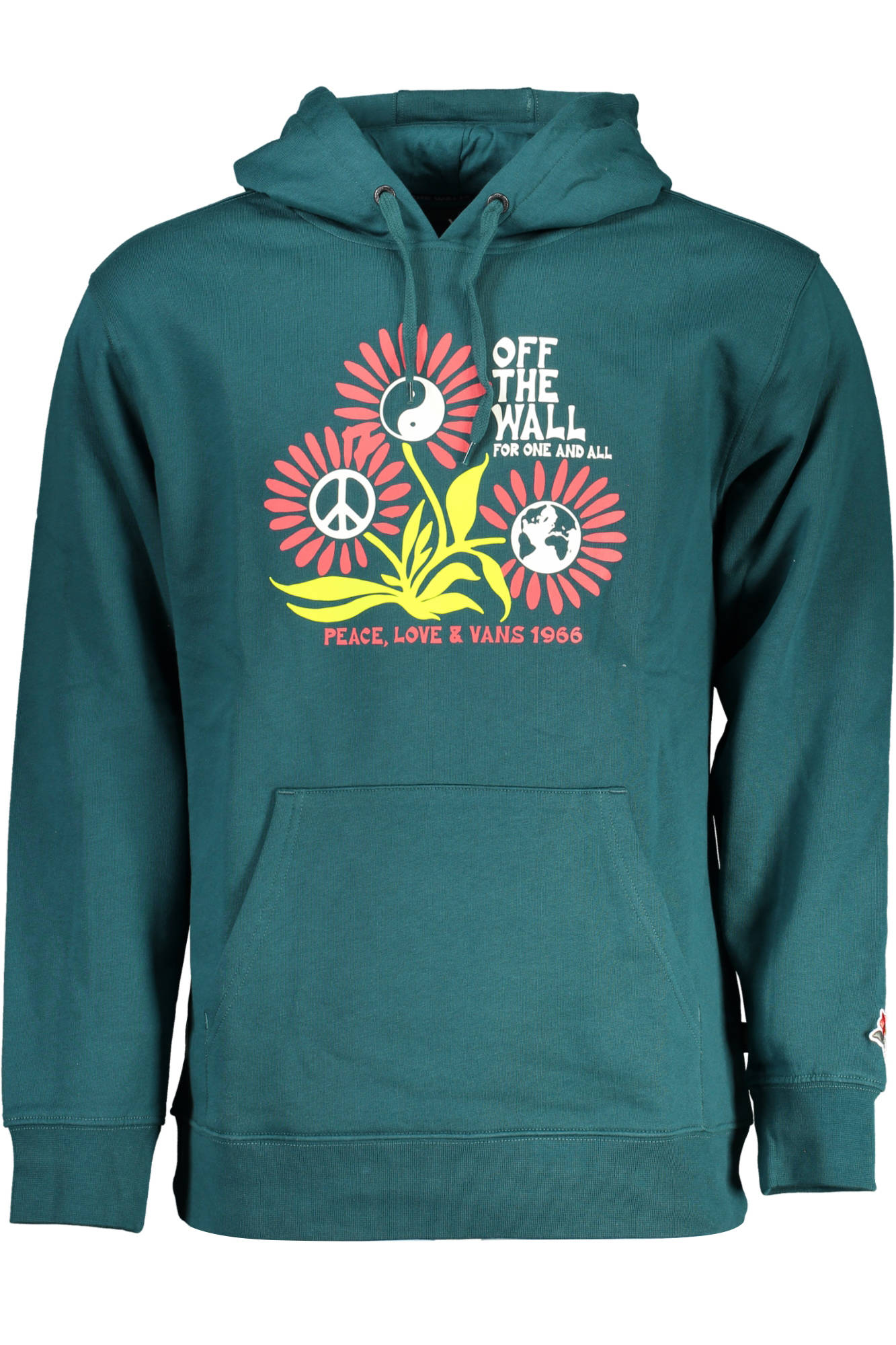 Vans Sweatshirt Herren Grün – Kapuzenpullover aus Baumwolle für Herbst/Winter Grün