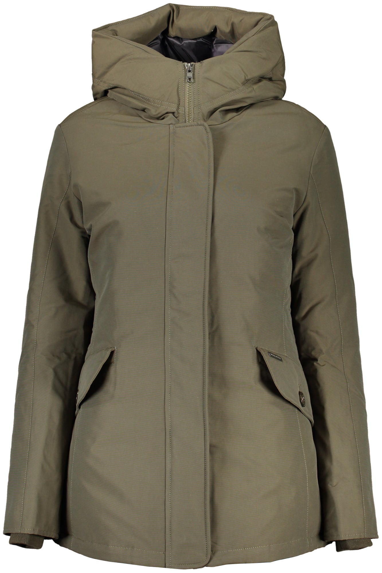 WOOLRICH Damenjacke grün – Warme Outdoor-Jacke für Herbst/Winter mit Kapuze Grün