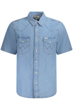 WRANGLER KURZARMHEMD HERREN BLAU