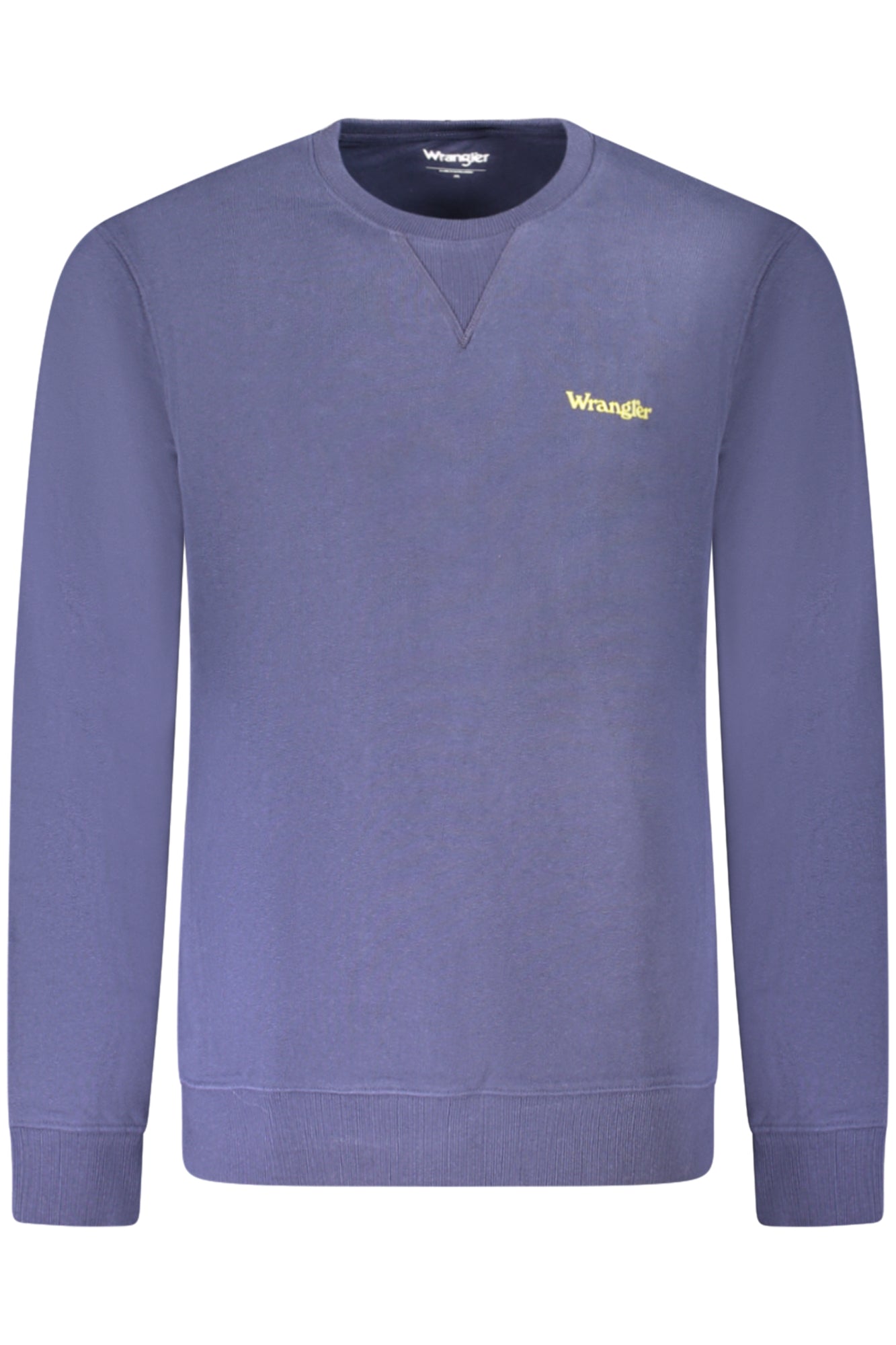 Wrangler Sweatshirt Herren mit Zip-Up Blau – Gebürstetes Baumwoll-Jersey Blau