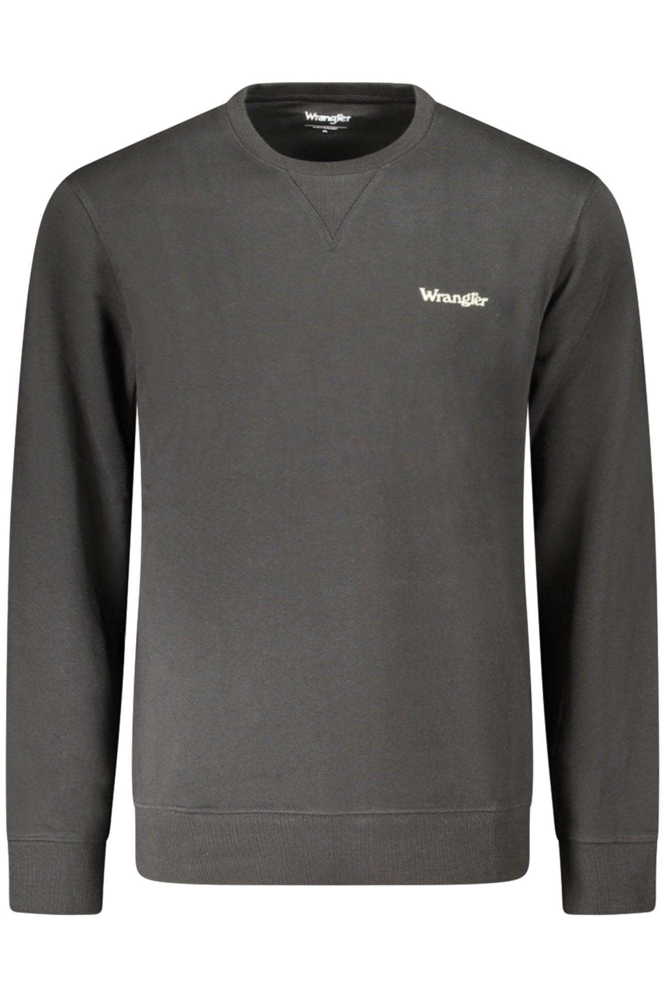Wrangler Sweatshirt Herren Schwarz Mit Reißverschluss – Gebürstete Baumwolle Schwarz