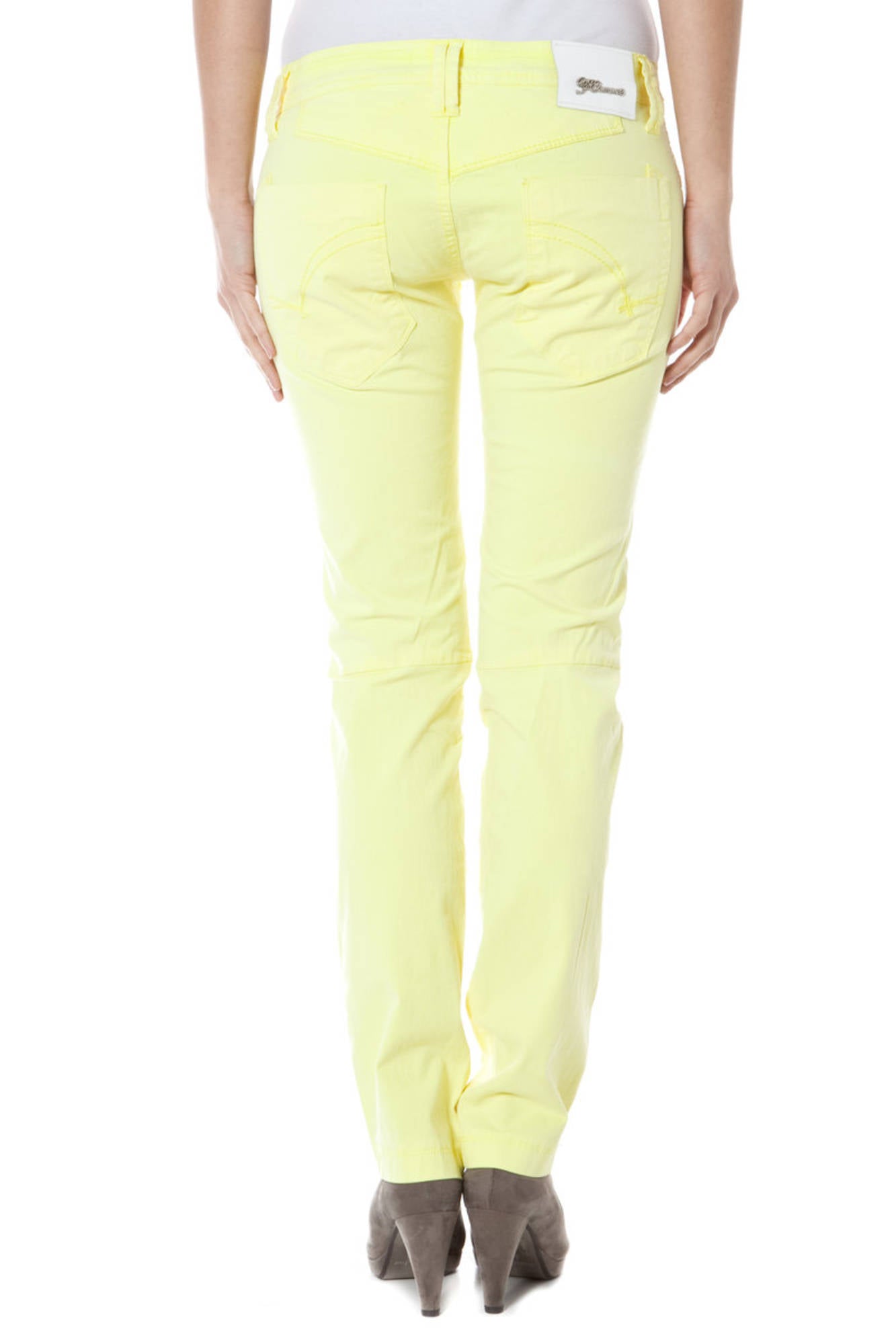 ZUELEMENTS Gelbe Damenhose – 6-Pocket Design mit schmaler Beinform | soulluna.de Gelb